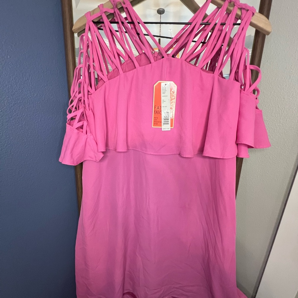 Gianni Bini Pink Strappy Dress